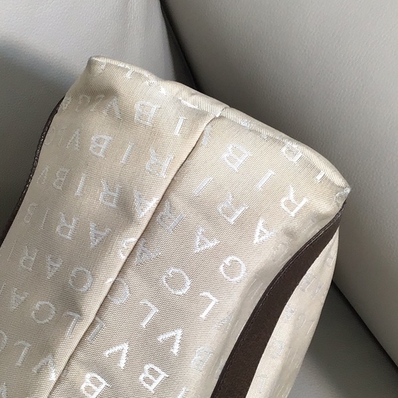 EUC.  BVLGARI Medium Tote Bag in Cream - Picture 8 of 14